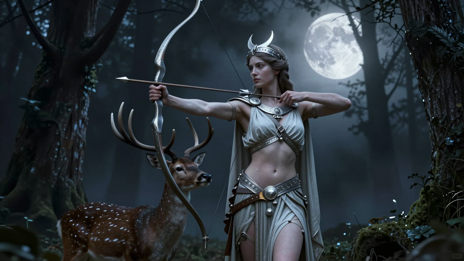 阿尔忒弥斯 Artemis 月亮狩猎女神